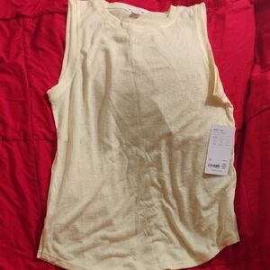 Women's Yellow Sleeveless Top